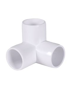 247Garden 3/4 in. 3-Way PVC Elbow/Corner Furniture-Grade Fitting ASTM SCH40