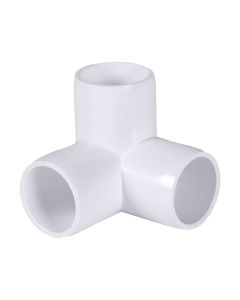 100pcs 3/4 in. 3-Way PVC Elbows ASTM SCH40 Furniture-Grade Construction Fittings