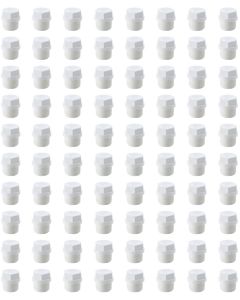 80-Pack 3/4" SCH-40 PVC Male Threaded Plug Pipe Fittings, Plumbing Grade NSF-PW UPC ASTM ANSI D2466