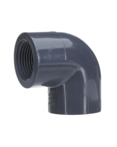 1 in. Schedule 80 PVC 90-Degree Female-Threaded Elbow, Sch-80 Pipe Fitting (Socket x Threaded)