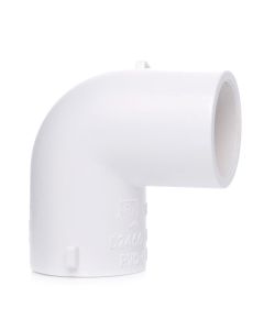 2-1/2 in. Schedule 40 PVC 90-Degree Elbow Pipe Fitting NSF SCH40 ASTM D2466 2.5" Socket for HVAC/Plumbing