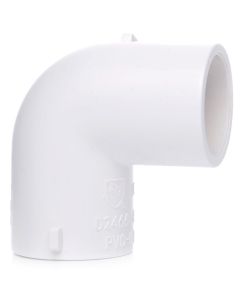 1 in. Schedule 40 PVC 90-Degree Elbow Pipe Fitting NSF SCH40 ASTM D2466 1"