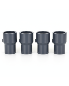 4-Pk 1 x 3/4 in. Schedule 80 PVC Reducing Couplings Pipe Increase/Reducer Fittings (Socket) NSF ASTM D2467