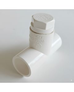 3/4 in. SCH-40 PVC Female Threaded Tee w/Male Threaded Plug NSF ANSI/ASTM D2466 Combo Pipe Fitting Kit