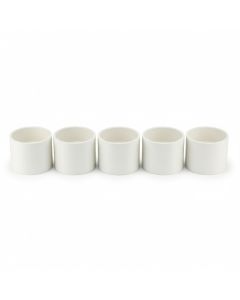 5-Pack 2 in. Schedule-40 DWV Coupling Hub x Hub Drain Waste Vent PVC Fitting ASTM D2665 NSF