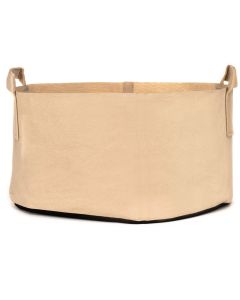 247Garden 500-Gallon Aeration Fabric Pot/Plant Grow Bag w/Handles (400GSM Tan 24H x 79D)