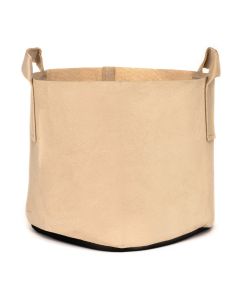247Garden 20-Gallon Aeration Fabric Pot/Plant Grow Bag w/Handles (Tan w/Black Base 16H x 19D)