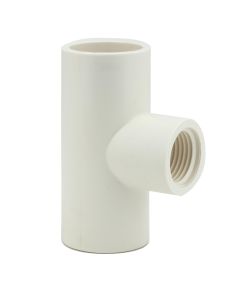 1-1/2 x 1 in. SCH-40 PVC Reducing Female-Threaded Tee NSF ASTM D2466 Slip x Slip x FIP
