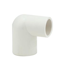 1 x 3/4 in. Schedule 40 PVC 90-Degree Reducing Elbow Fitting NSF SCH40 ASTM D2466