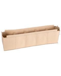 247Garden 1X5' 5X Cubical Frame Grow Bed PVC-Ready w/Dividing Walls (400GSM Tan Color Grow Bag Only, No PVC Fittings, No Poles)
