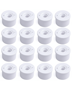 16-PK 1-1/4 in. PVC Caster Insert Fittings - ASTM SCH40 Furniture-Grade w/ 1.25" Spigot Connection
