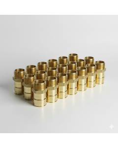 20-Pack 1 in. PEX-A x 3/4 in. Male Pipe Threaded MTP/NTP Adapters NSF Lead Free DZR Brass ASTM F1960 PEX Cold Expansion Fittings