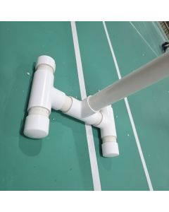 DIY SCH-40 PVC 1-1/4" Pole Base Stand Kit for Badminton/Pickleball Net Mounting (Fittings ONLY - No Pipes Included)