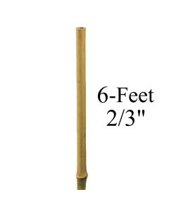 247Garden 6-Feet 2/3" (16-18mm) Natural Bamboo Stake (USDA-Approved)