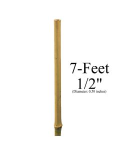 247Garden 7-Feet 1/2" (12-14mm) Natural Bamboo Stake (USDA-Approved)