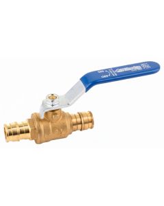 1/2 in. PEX-A Ball Valve w/Blue Shutoff Handle, Lead Free Brass NSF F1960 PEX Cold Expansion Shut-On/Off Valve Fitting