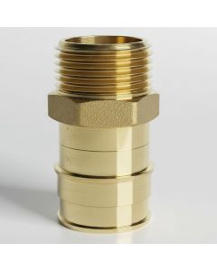 1 in. PEX-A x 3/4 in. Male Pipe Threaded MTP/NTP Adapter (NSF Lead Free DZR Brass F1960 PEX Cold Expansion Fitting)