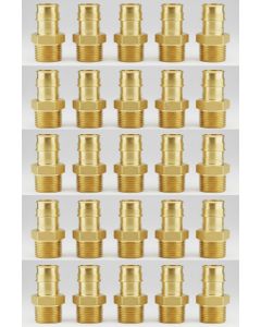 25-Pack 3/4 in. PEX-A Male Adapter Expansion Fittings NSF Lead Free Brass F1960