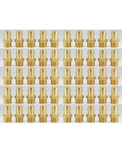 50-Pack 3/4 in. PEX-A Male Adapter Expansion Fittings NSF Lead Free Brass F1960