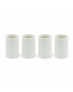 4-Pk 3/4 in. PVC SCH-40 Female Adapters Female Threaded NPT x Slip/Socket Pipe Fittings SCH40 ASTM D2466 NSF-Listed