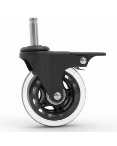 247Garden ASTM SCH40 PVC Caster w/Brake and Wheel (Long Stem) 7/16" Diameter