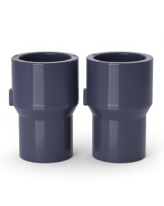 2-Pk 1 x 3/4 in. Schedule 80 PVC Reducing Couplings Pipe Increase/Reducer Fittings (Socket) NSF ASTM D2467