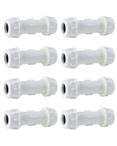 8-Pack 3/4 in. Schedule 40 PVC Compression Couplings/Couplers
