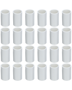 24-Pack 3/4 in. Schedule 40 PVC Slip Couplings/Couplers NSF Pipe Fittings SCH40 ASTM D2466