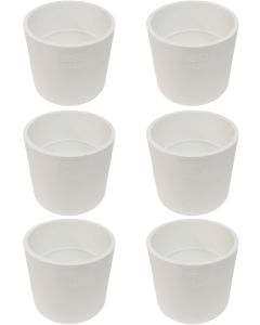 6-Pk 6 in. PVC Coupling Schedule-40 Pipe Fitting SCH40 NSF ASTM D2466 6"