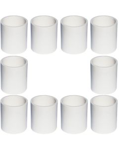 10-Pack 1-1/4 in. Schedule 40 PVC Coupling/Coupler Pipe Fitting NSF SCH40 ASTM D2466 1.25"