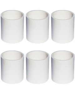 6-Pack 2 in. Schedule 40 PVC Coupling/Coupler Pipe Fitting NSF SCH40 ASTM D2466 2"