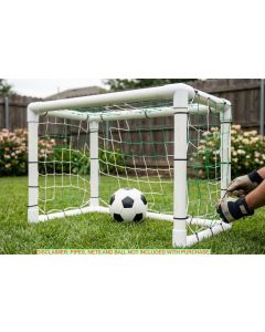 247Garden 1-1/2" PVC Fittings DIY Soccer Goal Kit- ONLY PVC FITTINGS. NO PIPES. NO NET. NO BALL. 