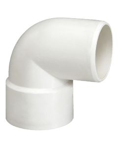 4" DWV 90* ELBOW M/F PVC Fitting ASTM D2665 NSF