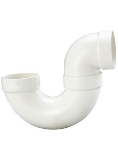 2" DWV S TRAP 2-Piece PVC Pipe Fitting ASTM D2665 NSF