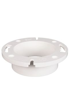4"x 4" DWV TOILET FLANGE PVC FITTING ASTM D2665 NSF