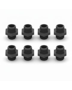 8-PK 3/4 in. Hex Nipple SCH-80 PVC Pipe Fitting & Connector NPT x NPT ASTM D2467/D2464 F1970 ANSI UPC-PW