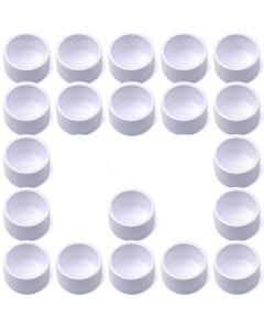 20-Pk 1" SCH-40 PVC End Caps Furniture-Grade Connectors ASTM ANSI D2466
