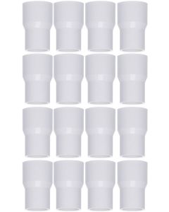 16-Pk 1 x 1/2 in. SCH-40 PVC Reducing Couplings NSF ASTM D2466 Pipe Fittings Slip/Socket