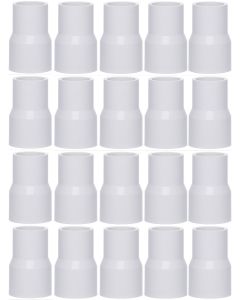 20-Pk 1 x 1/2 in. SCH-40 PVC Reducing Couplings NSF ASTM D2466 Pipe Fittings Slip/Socket