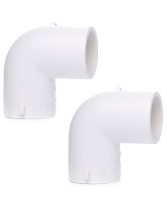 2-Pack 1" 90-Degree SCH-40 PVC Fittings, Plumbing Grade NSF-PW UPC ASTM ANSI D2466