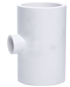 2 x 1/2 in. Schedule-40 PVC Reducing Tee 3-Way Pipe Fitting NSF SCH40 ASTM D2466 2" x 0.5" T-Socket