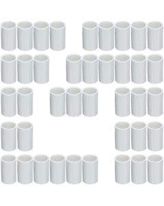 40-Pack 3/4 in. SCH-40 PVC Couplings Plumbing-Grade Pipe Fittings Slip/Socket NSF ANSI ASTM D2466