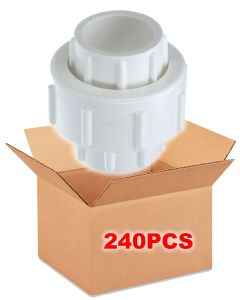 240/Box 3/4 in. SCH40 PVC Union w/ O-Ring, SCH40/80 Pipe Repair Fittings Slip/Socket ASTM D2466/F1970