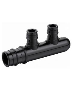 PEX-A 2-Port Closed Manifold w/ 3/4" inlet & 1/2" Outlets (2) ASTM F1960 PPSU PEX Expansion Fitting NSF
