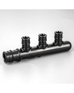 PEX-A Manifold 3/4" inlet, 1/2" outlet, 3-port closed, ASTM F1960 PPSU Expansion Fitting