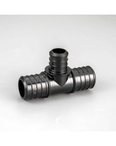 1 in.  x 1 in. x 3/4 in. PEX Crimp Reducing Tee PPSU Plastic Barb Fitting