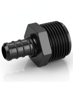 1/2" PEX-B Crimp x 3/4" Male NPT HEX Adapter Plastic PPSU PEX Crimp Fitting ASTM F2159 NSF