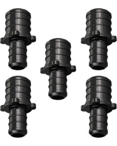 5-Pack 3/4" x 1/2" PEX Crimp Reducer Couplings Plastic PPSU Poly ASTM F2159 Fittings NSF-Certified