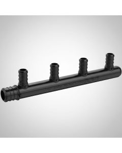 PEX-B Manifold 3/4" Inlet, 1/2" Outlet, 4-Port Closed, ASTM F2159 PPSU Plastic PEX Crimp Fitting