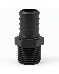 3/4" PEX-B Crimp x 1/2" Reducing Male MNPT Adapter PPSU Plastic Fitting NSF/ANSI 61, cUPC, ASTM F2159